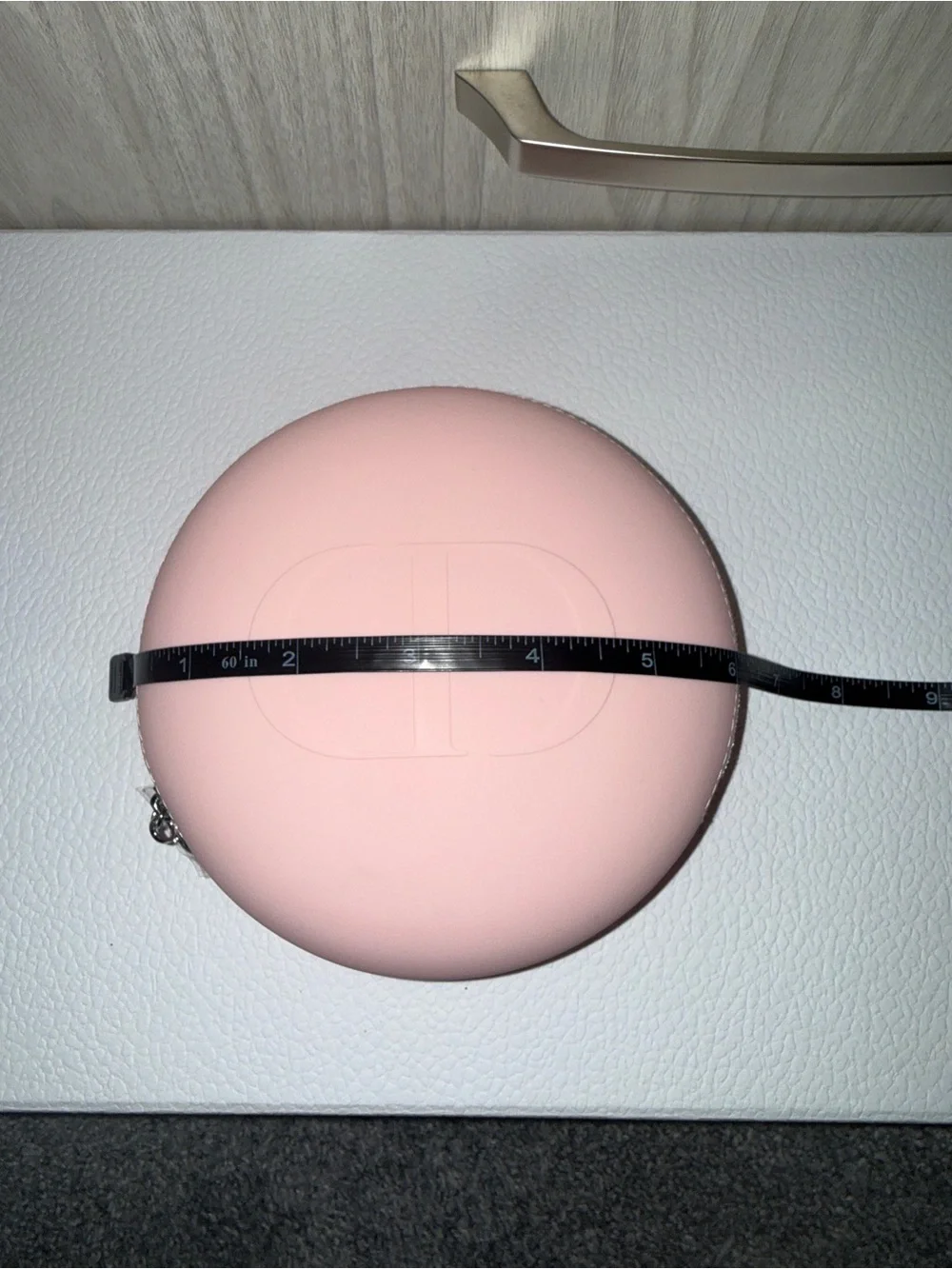 Dior Soft Pink Round CD Crossbody Phone Case